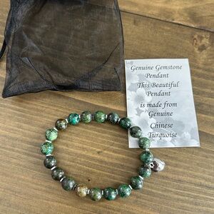 Turquoise Gemstone Beaded Bracelet